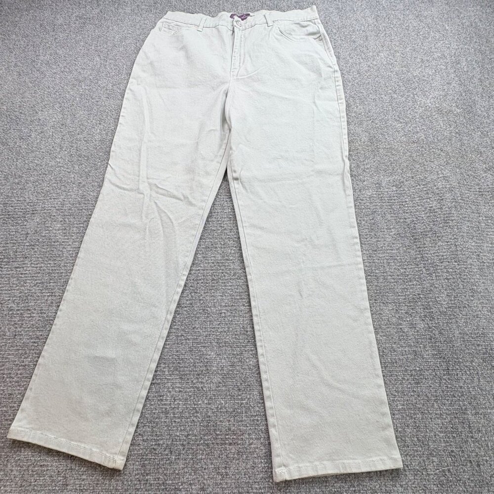 Gloria‎ Vanderbilt Amanda Jeans Women 16 Average Gray Classic Casual Minimalist